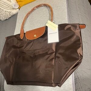 Large Brown Nylon Bag